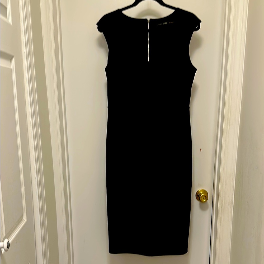 Ivanka Trump Black Sleeveless Sheath Dress